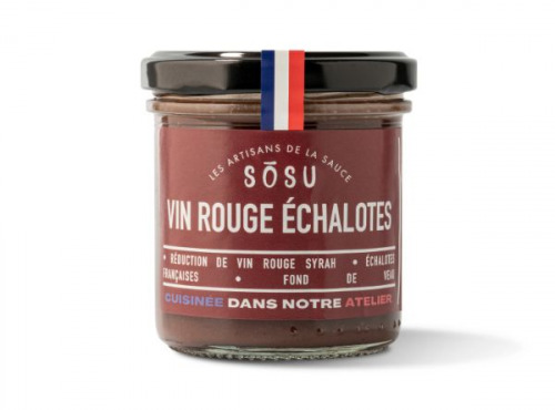 SÒSU, les Artisans de la Sauce - Sauce vin rouge échalotes lot de 9 x140g