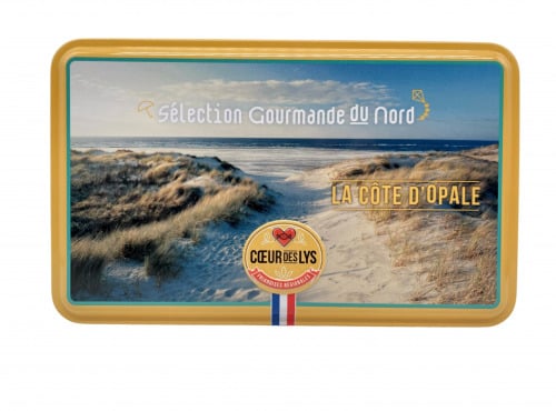 Ferme Joos - Confiseries et chocolats du NORD de la France, EDITION COTE D’OPALE, Boîte à Sucre Cœur des Lys