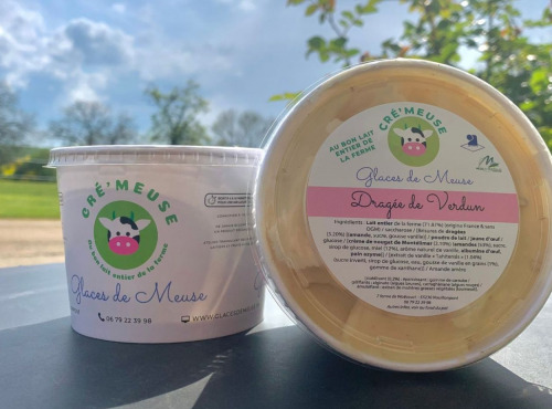 Glaces de Meuse - Crème Glacée "Dragée de Verdun" - 360 gr