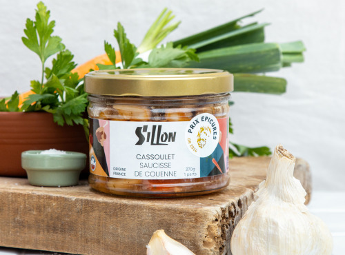 Sillon Conserverie - Cassoulet, Saucisses de Couenne et Manchons de Canard 370g