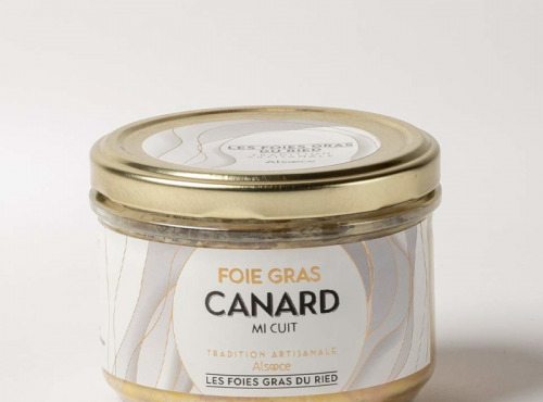 Les foies gras du Ried - Verrine Semi Conserve de Foie Gras de Canard Mi-Cuit 200g