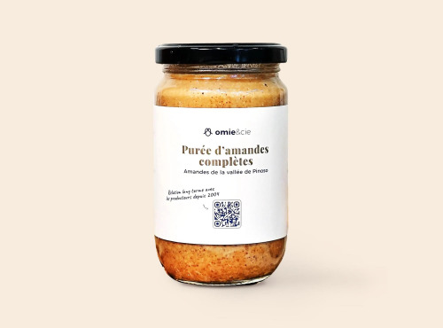 Omie - DESTOCKAGE - Purée d'amandes complète - 300 g