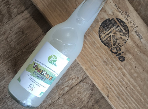 TK Bio - The Kefir et Kombucha Compagnie - TibiKos Pomme BIO (Kéfir de fruits) – 12x33cl