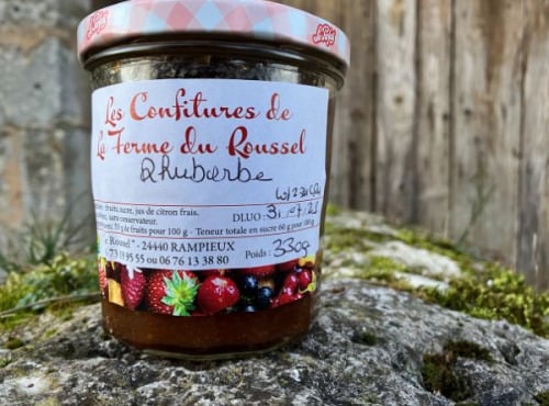 Ferme du Roussel - Confiture de rhubarbe 330g