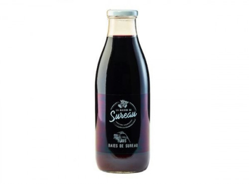 La Maison du Sureau - Pur jus 100% baies de sureau (sans sucre) - 6x 1l - Bouteilles
