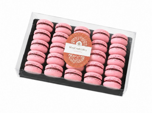 Invitation au Délice - Coffret Mono-parfum - 25 Macarons Framboise