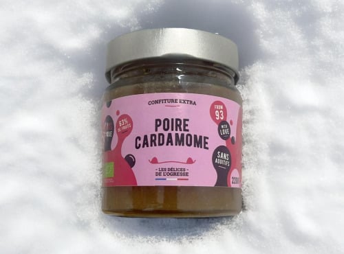 Les Délices de l’Ogresse - Confiture Extra Bio Poire Cardamome