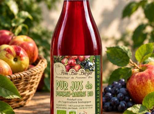 Pom Bio Berger - Jus de Pommes Raisins Bio