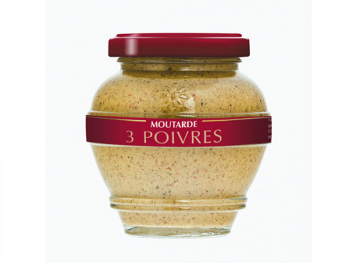 Domaine des Terres Rouges - Moutarde Aux 3 Poivres 200g