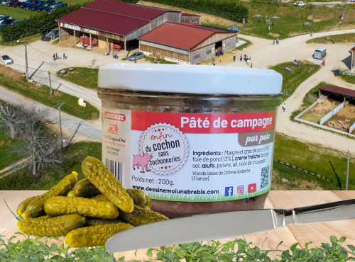 Dessine moi une brebis - Pâté de campagne en verrine 200g
