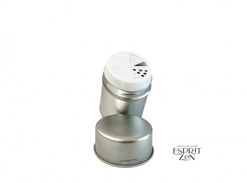 Esprit Zen - Boîte à épices en métal rechargeable avec saupoudreur