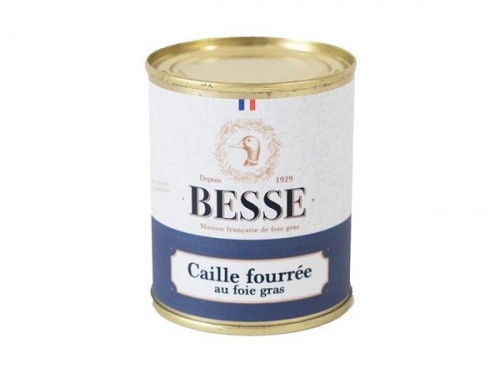 Foie Gras BESSE - Caille désossée fourrée au foie gras 130g