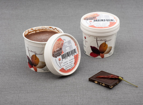 Le Jardinier Glacier - SPECIAL HALLOWEEN Pot 140ml CHOCOLAT AUX PIMENTS X8