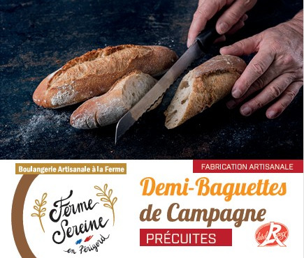 Ferme Sereine en Périgord - Demi Baguette (2) de Campagne - Précuite