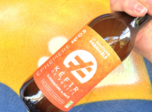 La Brasserie Parallèle - Brasserie sans alcool - NOUVEAU Kéfir de Fruits EPHEMERE 03 - Clémentine & Maté - 12x33cl