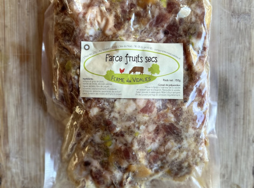 Ferme du Vidalies - [Précommande] Farce fruits secs -700 gr