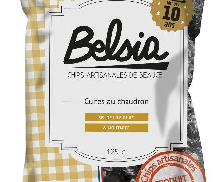 Chips BELSIA - Chips Artisanales à la moutarde - 125g x10