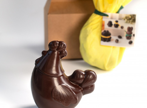 Mon jardin chocolaté - Poule en chocolat noir