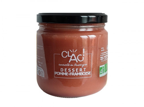 CLAC Conserverie - Dessert pomme framboise bio - 400g