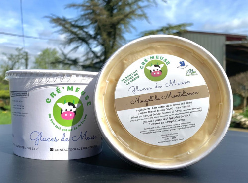 Glaces de Meuse - Crème Glacée "Nougat de Montélimar" - 360g