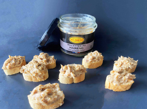 Etablissements JC David - Rillettes au Hareng 40% - 90g x 12