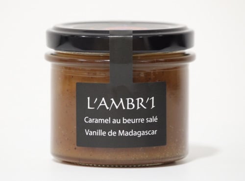 L'AMBR'1 Caramels et Gourmandises - Crème De Caramel À La Vanille De Madagascar Bio - Pot De 130g