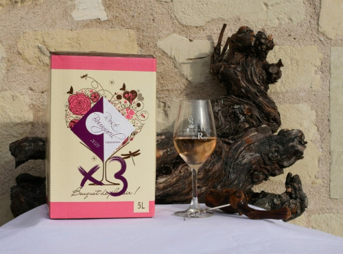 Domaine de la Chopinière du Roy - Lot de 3 BIB de vin rosé 2025 Sec et fuité 5 Litres