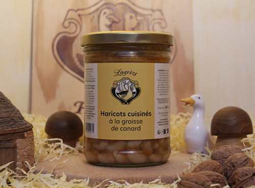 Lagreze Foie Gras - Haricots cuisinés à la Graisse de Canard