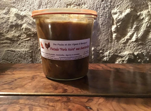 Des Poules et des Vignes à Bourgueil - Pintade Perle Noire Aux Chanterelles