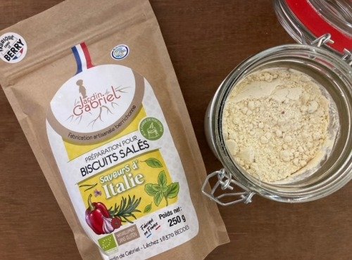 Les Graines de Louise - Préparation biscuits apéro Italie 250g (lot de 6)