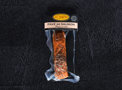 Etablissements JC David - Pavé de saumon fumé au poivre - 120g