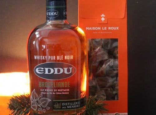 Maison Le Roux - Le Coffret Eddu et ses caramels Whisky Eddu Brocéliande Distillerie des Menhirs