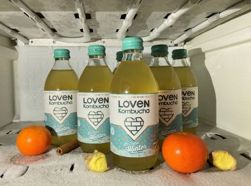 LOVEN Crew - Brasserie L'Indispensable - Kombucha Winter (Clémentine Corse, Gingembre, Cannelle) EPHEMERE - 10x33cl