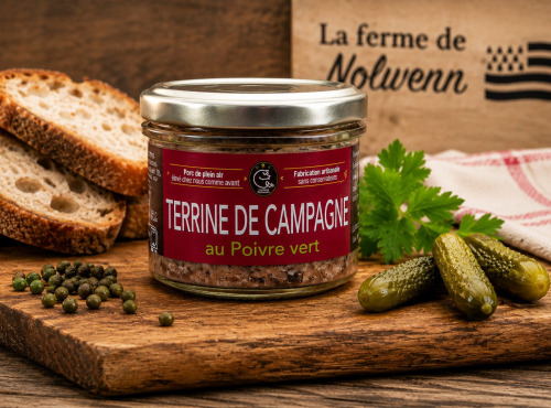 La ferme de Nolwenn - Terrine de Campagne au poivre vert 90g