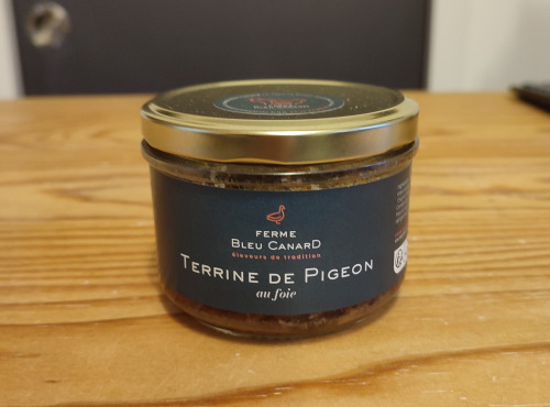 Ferme Bleu Canard - Terrine de pigeons au foie 180g