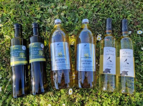 Château Balsamine - Lot Terroir – Château Balsamine – 2 Huile d’Olive, 2 Doux, 2 Jus de Raisin