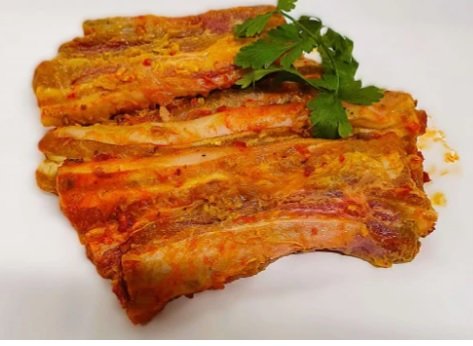 Ferme de la Paumerais - POITRINE DE PORC TRANCHEE MARINEE 1KG - 8/10 TRANCHES