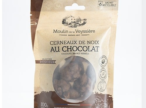 Moulin de la Veyssière - Cerneaux de noix au chocolat - 100g