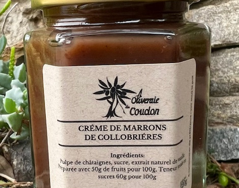 L’Oliveraie du Coudon - CREME DE MARRONS DE COLLOBRIERES 220GR