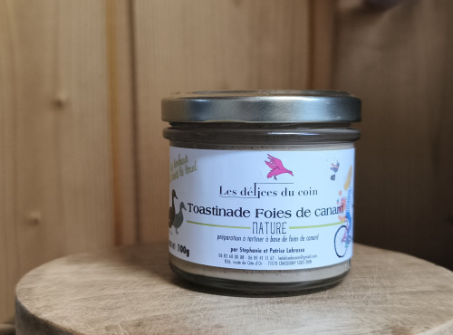 Les Délices du Coin - Toastinade foies de canard nature 100g
