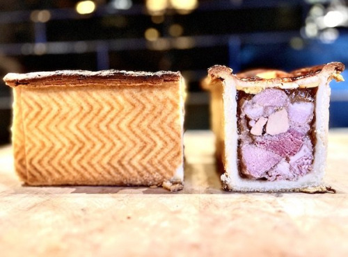 Boucherie Guiset, Eleveur et boucher depuis 1961 - Pâté croute maison Porc, veau, foie gras - 1kg = 8 tranches