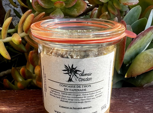 L’Oliveraie du Coudon - Concassé de thon en tapenade 100g