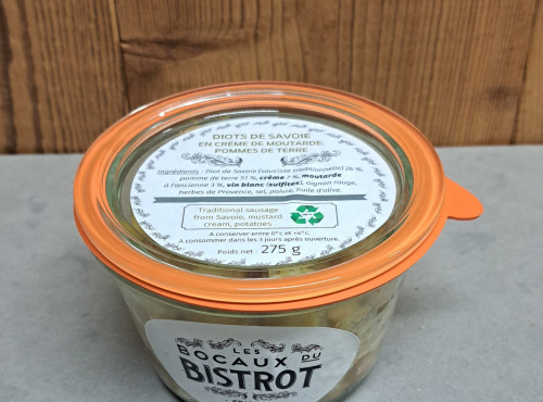 Les Bocaux du Bistrot - Diots de Savoie en crème de moutarde, pommes de terre