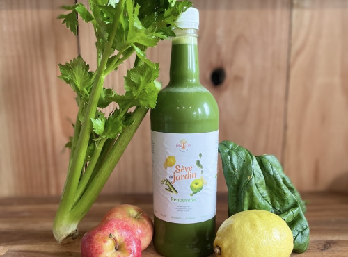 Les Jardins du CEP - Sève du Jardin - Jus Renouveau : Céleri, Epinard, Pomme - 70cl