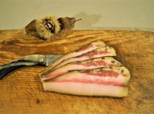 Charcuterie Mannei - Vuletta Fermière de Porc Noir Nustrale -Sans Nitrite - En Tranches