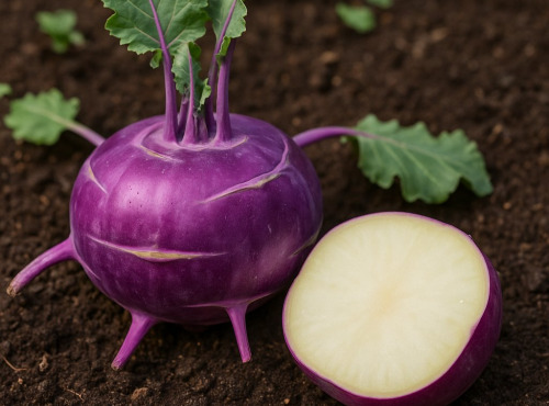 Nature et Saveurs - Ferme Aquaponique et Permacole Astérienne - Chou-rave violet : intensité et finesse marcelou