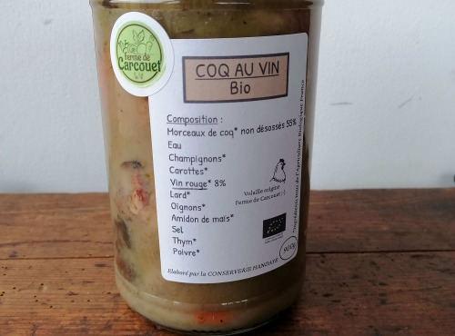 Ferme de Carcouet - Coq au vin bio - 900 g