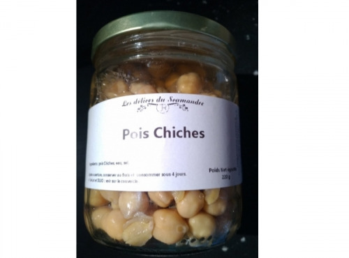 Les Délices du Scamandre - Pois Chiches Au Naturel - Bocal Égoutté 220 G