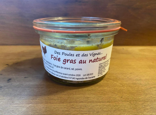 Des Poules et des Vignes à Bourgueil - Foie Gras de Canard au Naturel 150gr