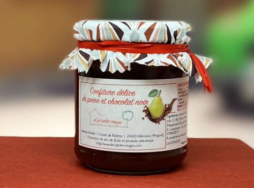 Les Perles Rouges - Confiture Délice Poire Et Chocolat Noir